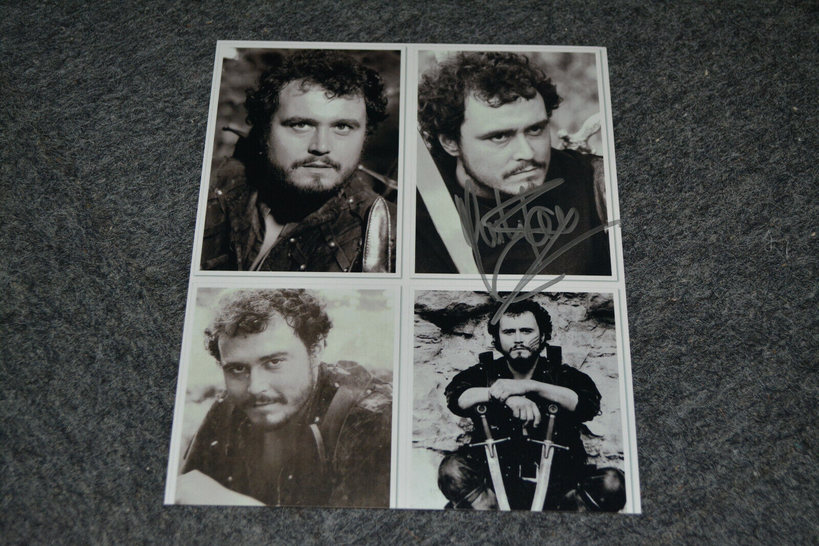 MARK RYAN signed autograph 8x10 inch 20x25 cm ROBIN OF SHERWOOD Nasir