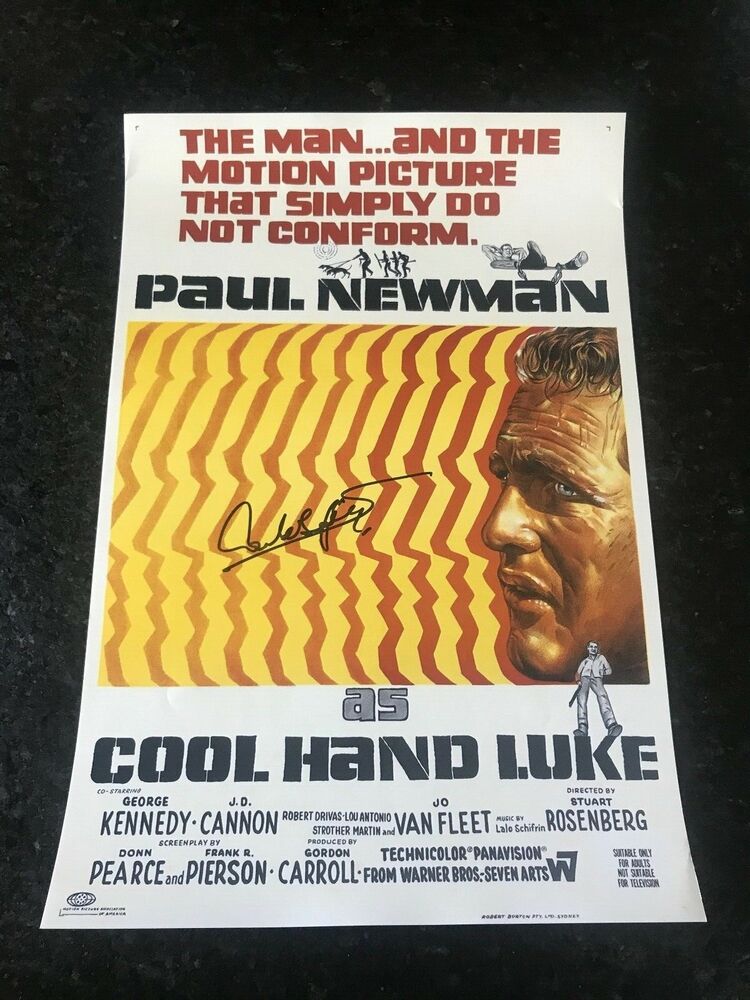 * LALO SCHIFRIN * signed 12x18 poster * COOL HAND LUKE * COMPOSER *  * 1