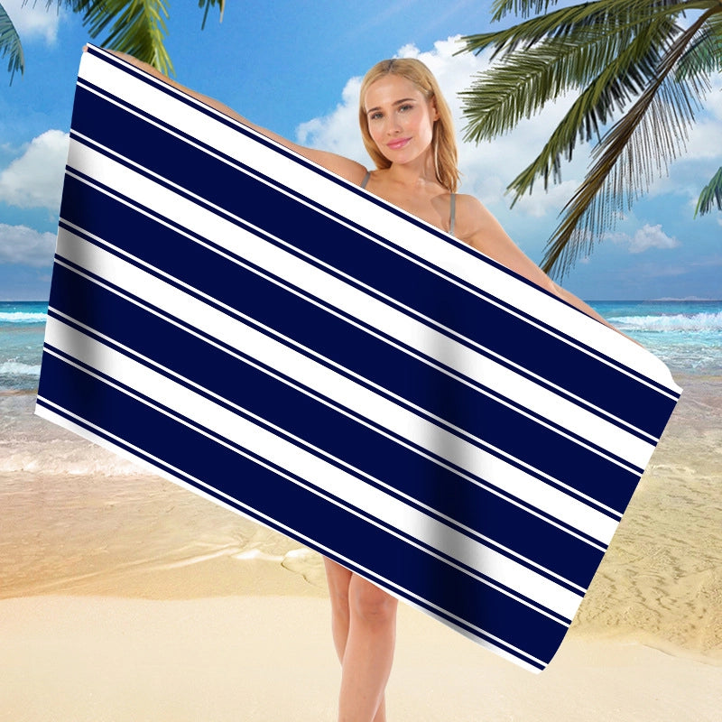 Vacation Geometric Superfine Fiber Beach Towel Towels
