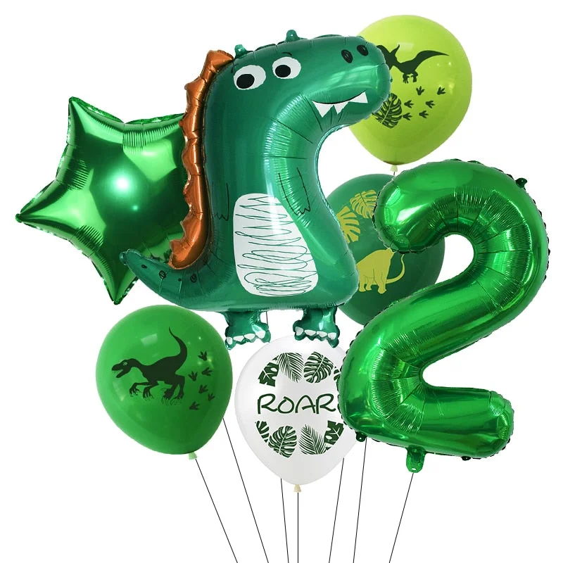 Dinosaur Theme Party Dinosaur Balloon Disposable Tableware Set Kids Boy Birthday Party Decoration Jungle Party Baby Shower Favor