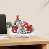 Diamond Painting Wooden Christmas Precious Moment Doll Desktop Decor Ornaments For Christmas Gifts