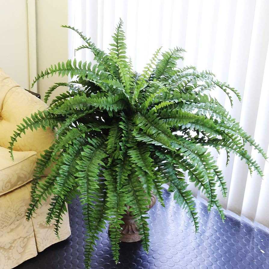 🌱 UV Resistant Ferns Artificial Plants Large for Planters, Office & Home Decor, Outdoor & Indoor
