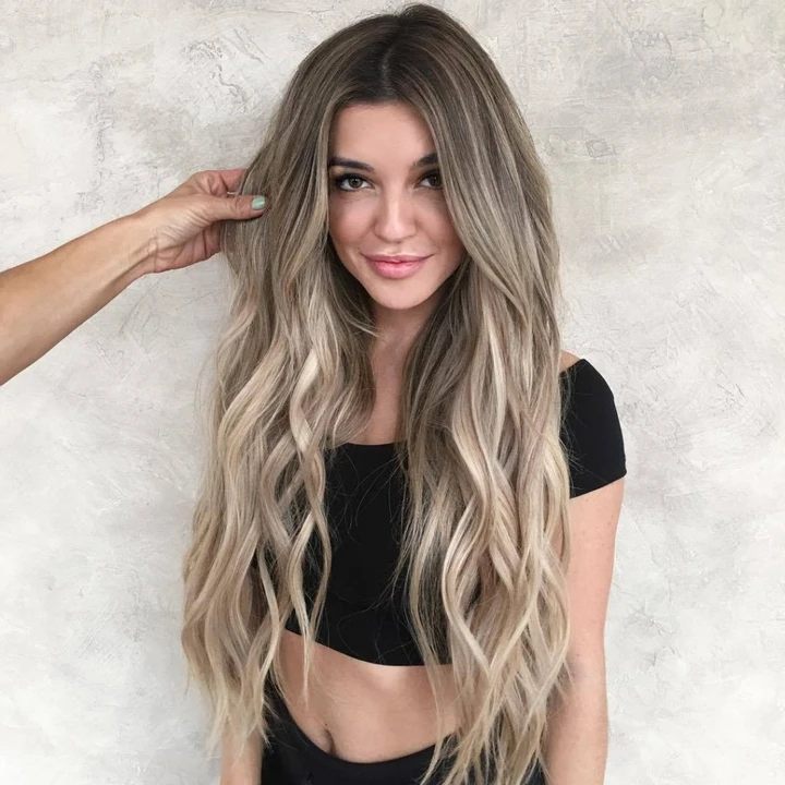 ELCNEPAL® | (🔥HOT)INSPIRED BIG WAVE LONG HAIR FASHION STYLE FULL LACE High-Density HAIR WIG | BLONDE/BLACK/BROWN ELCNEPAL