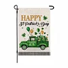 DIY Diamong Painting Double Sided Drills Garden Flags Outdoor Decor Holiday Garden Decorations Kit(St Patrick's Day)