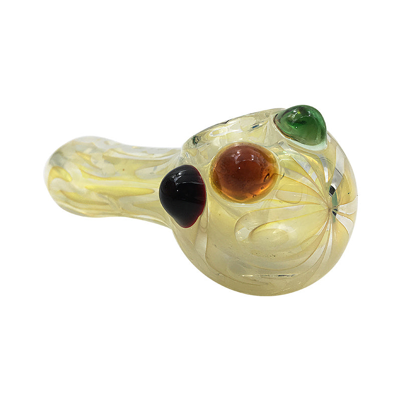 Fashion Color Pyrex Spoon Hookah Pipes Glass Smoking Pipe