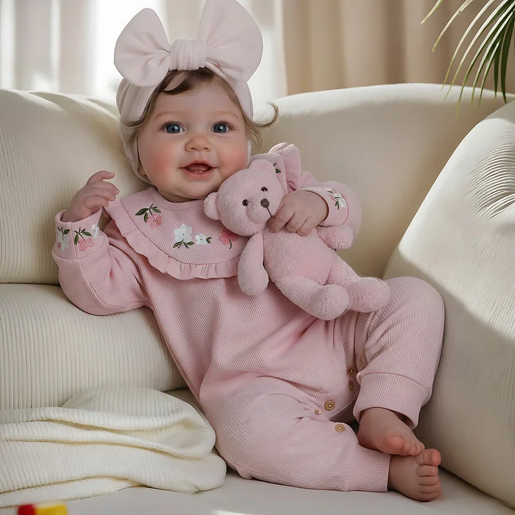 Babeside Smiling Reborn Baby Vead 20" Little Infant Girl Heartwarming Gift Building Lovely Memories