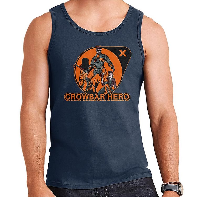 Crowbar Hero Half Life Men's Vest