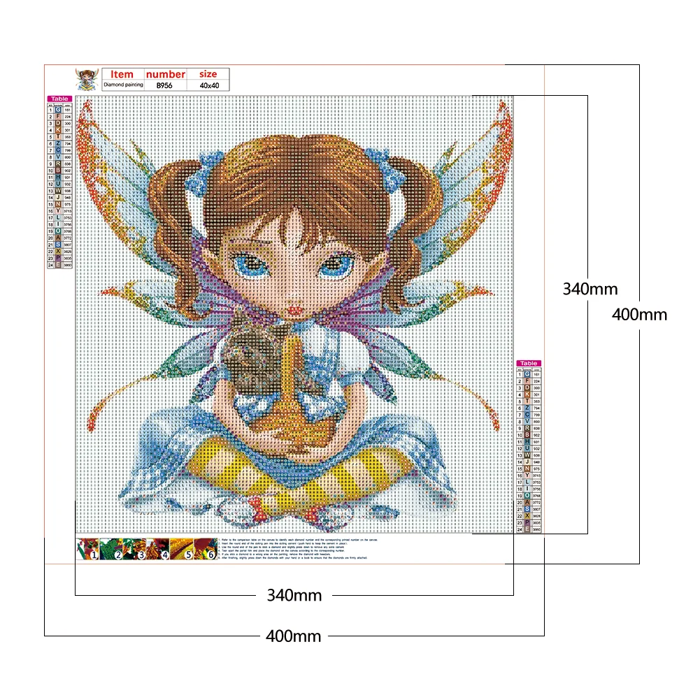 Full Round Diamond Painting 40*40cm - Big Eyes Doll