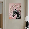 DIY Pearl Painting Horse for Home Wall Decor with Frame(30x40cm)