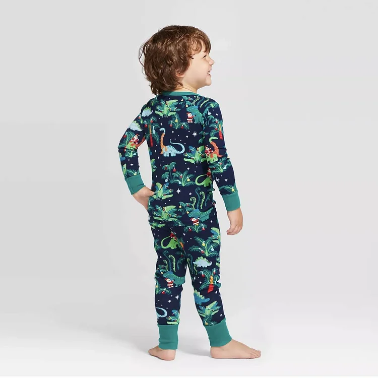 Family christmas dinosaur online pajamas