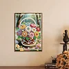 Diamond Painting-DIY Special Shaped Drill Pearl Painting Flower Basket(30x40cm)