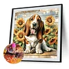 Diamond Painting-DIY Full Round Drill Garden Dog(40*40 CM)