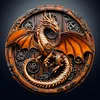 Diamond Painting-DIY Full Round Drill 3D Dragon