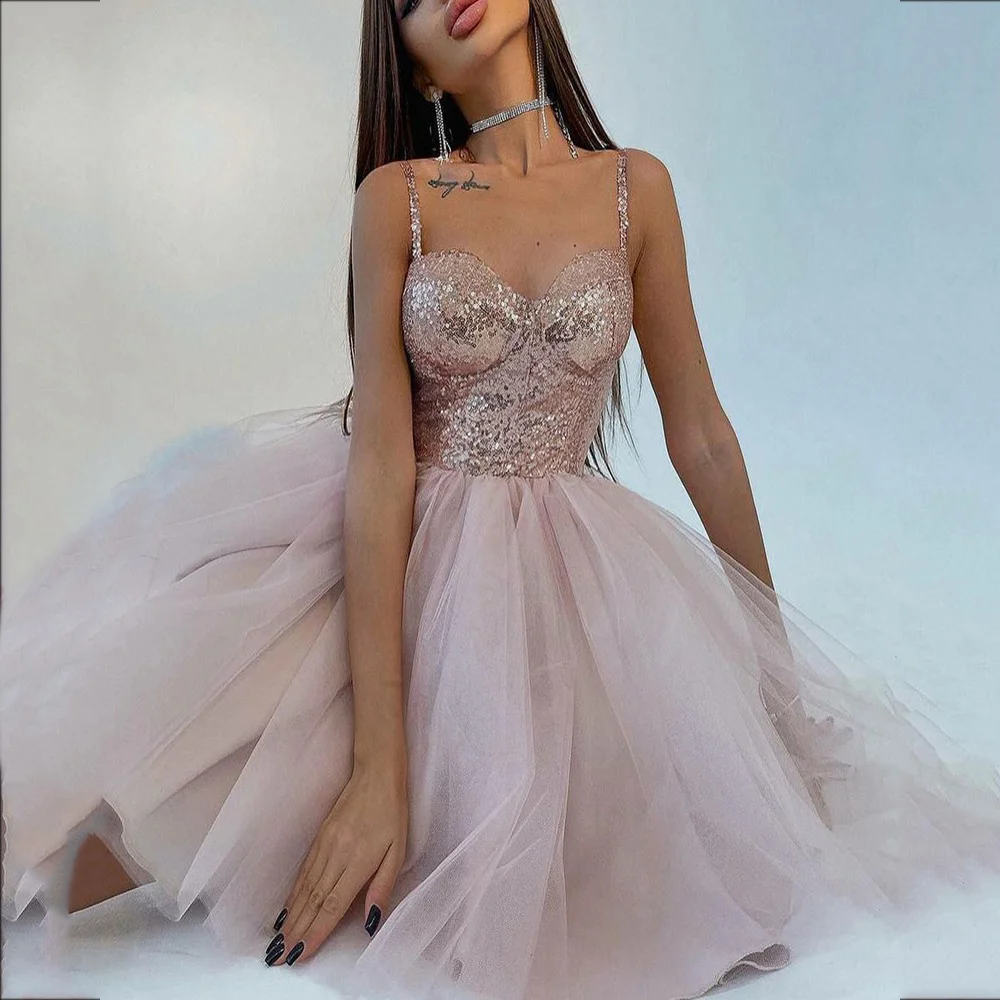 Uveng Uveng Evening Dress 2025 Winter New Heavy Industry Lied Pink Banquet Host Fashioned Dress