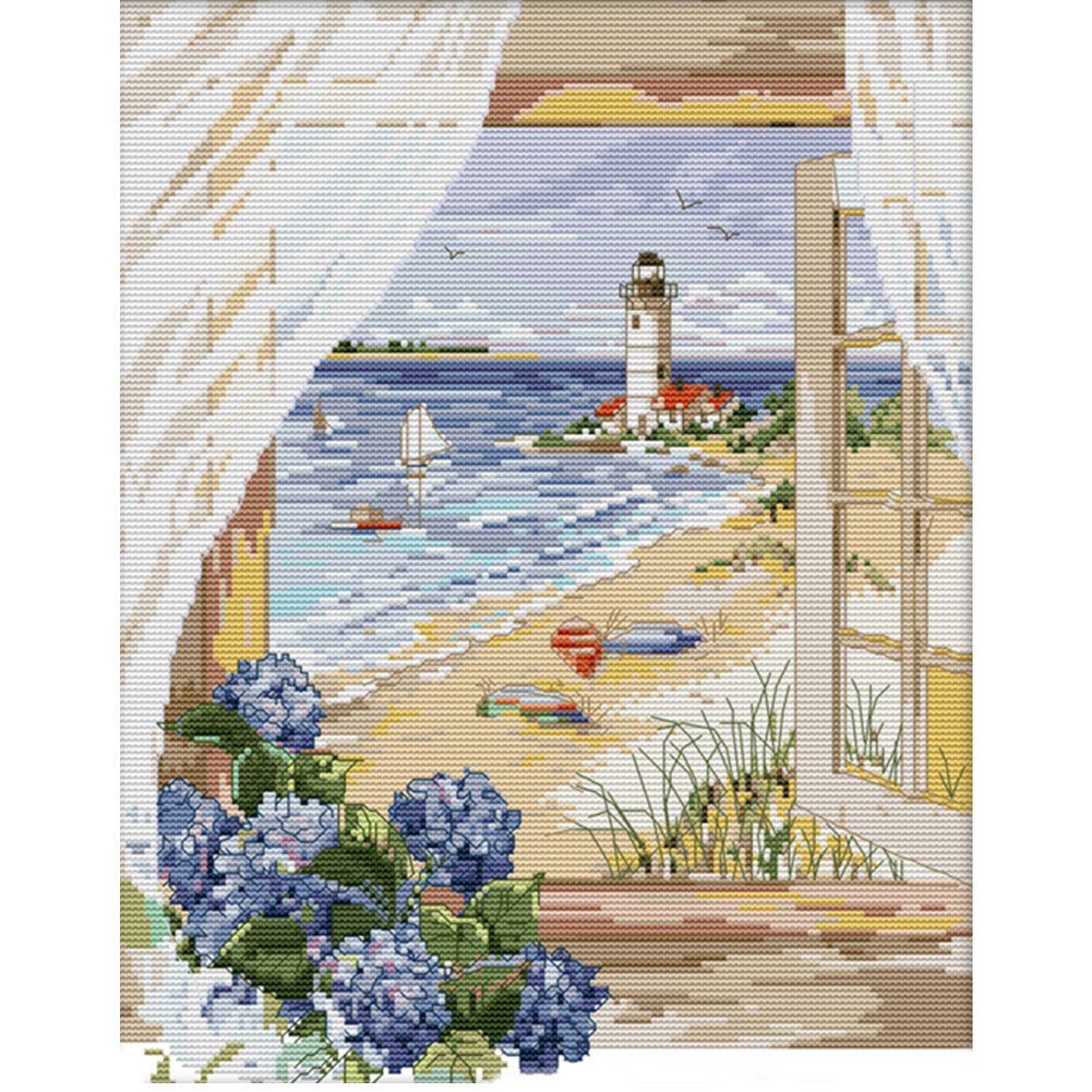

Landscape - 11CT Stamped Cross Stitch - 42*51CM, 501 Original