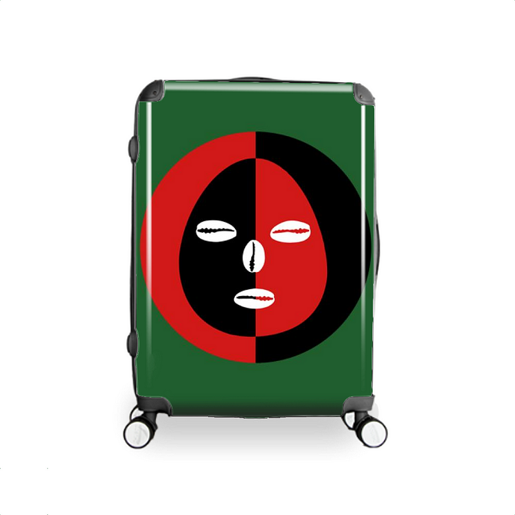 Eleggua 2 Colors Face, Bizarre Hardside Luggage