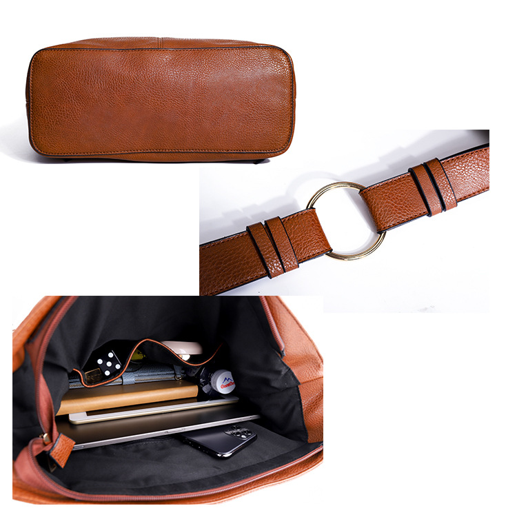 Vintage High-capacity Cowhide Women's Bag