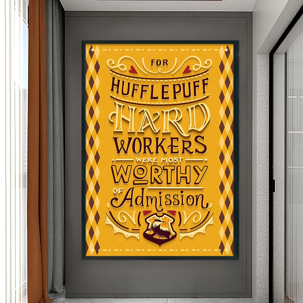 Full Embroidery cotton 11CT Print Harry Potter Academy Cross Stitch 50x70cm