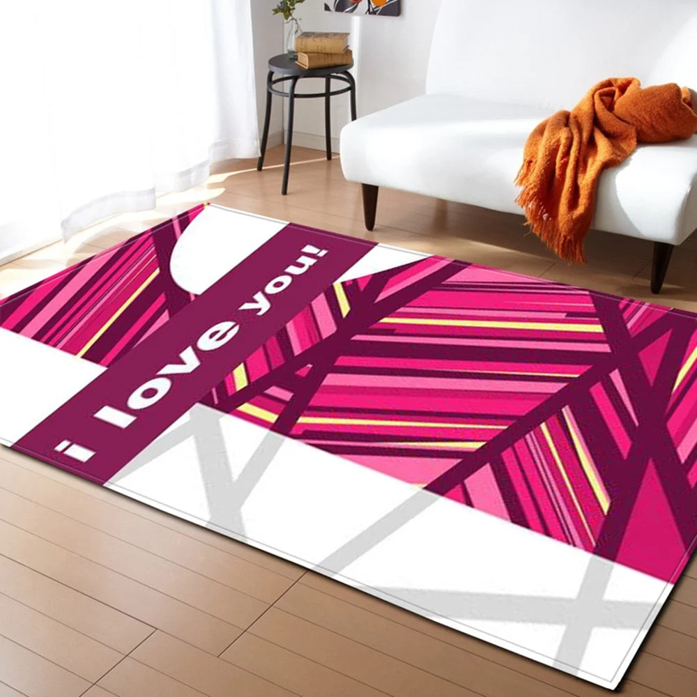 Bedroom Living Room Carpet Home Valentine's Day Sofa Bedside Children's Decoration Large Rugs Hallway Balcony Bathroom Floor Mat