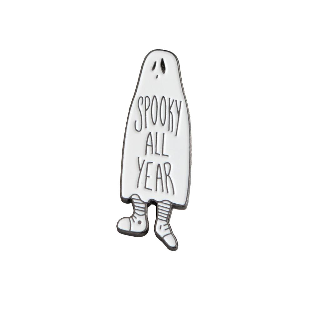 

Creative Ghost Pin Brooches Letters Backpack Jacket Lapel Badges Jewelry, Style 2, 501 Original