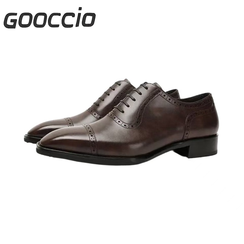 NJ204 Calf-Skin Dress Shoes/Oxford Shoes For Men GOOCCIO-NJ-Series  