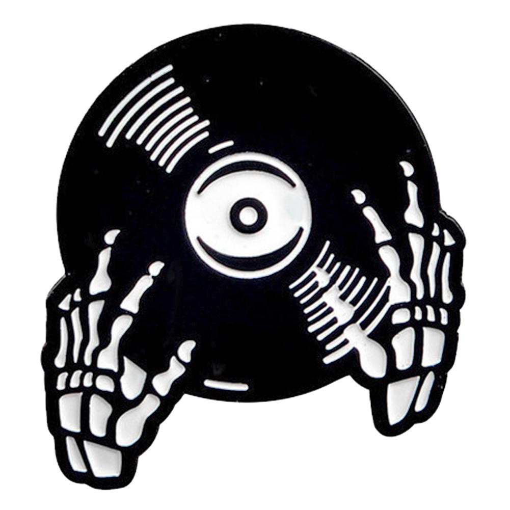 

Retro Vibes Tape Badge Brooch Punk Music Vinyl Record Pins Creative Jewelry, 501 Original