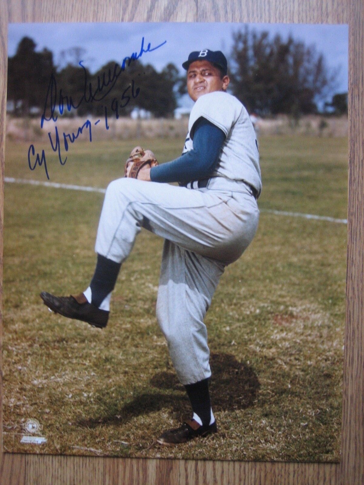 Don Newcombe Signed Autographed 11 x 14 PSA/DNA authentication Brooklyn Dodgers