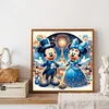Disney mickey minnie-peinture diamant rond-30*30cm
