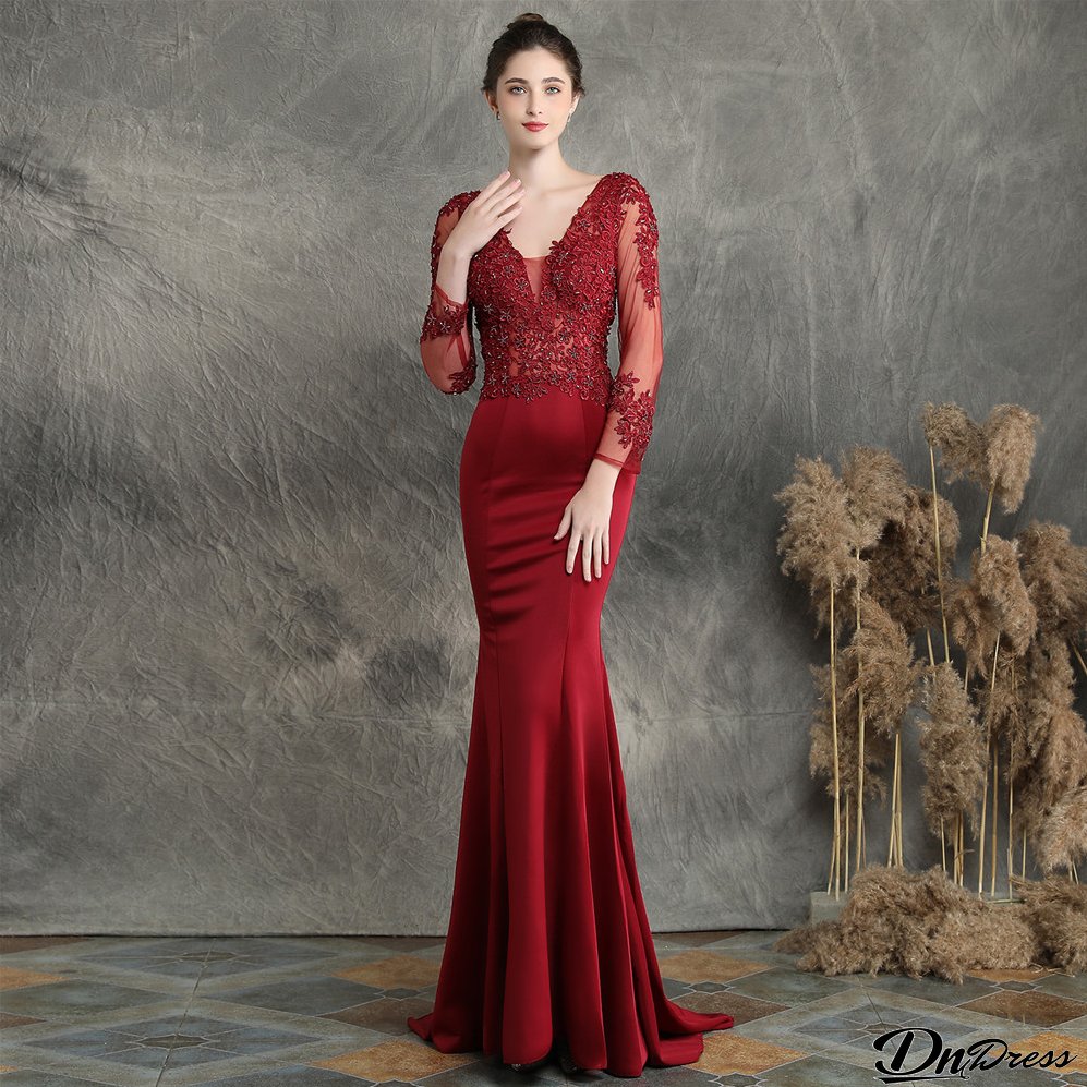 Plus Size Ladies Formal Party Evening Dress Mermaid Skirt