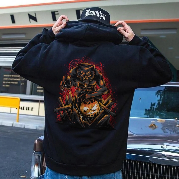  Jack O Lantern Mascot Hoodie