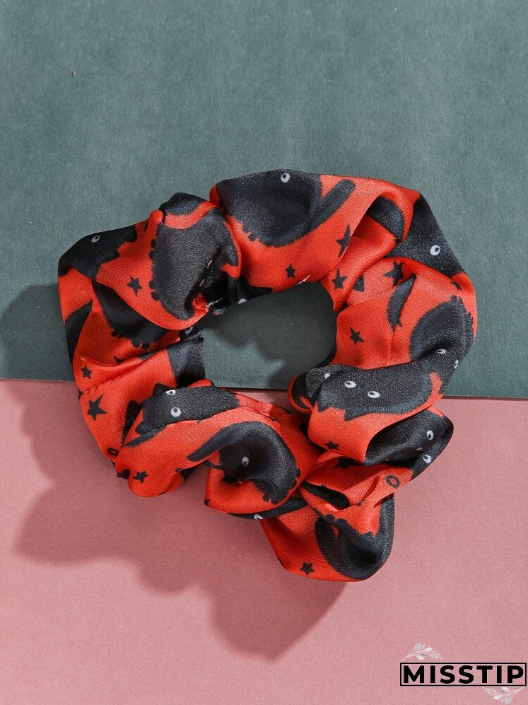Cat Print Scrunchie