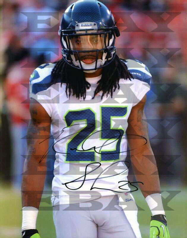 Richard Sherman Seattle Seahawks Signed Autographed 8x10 Photo Poster painting Reprint