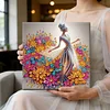 (Pre-Framed)Diamond Painting-DIY Crystal Rhinestone Elegant Lady(25x25cm)