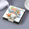 Diamond Painting PU Gnome Note Box with 160 Sheets Paper Memo Pad Holder Kit