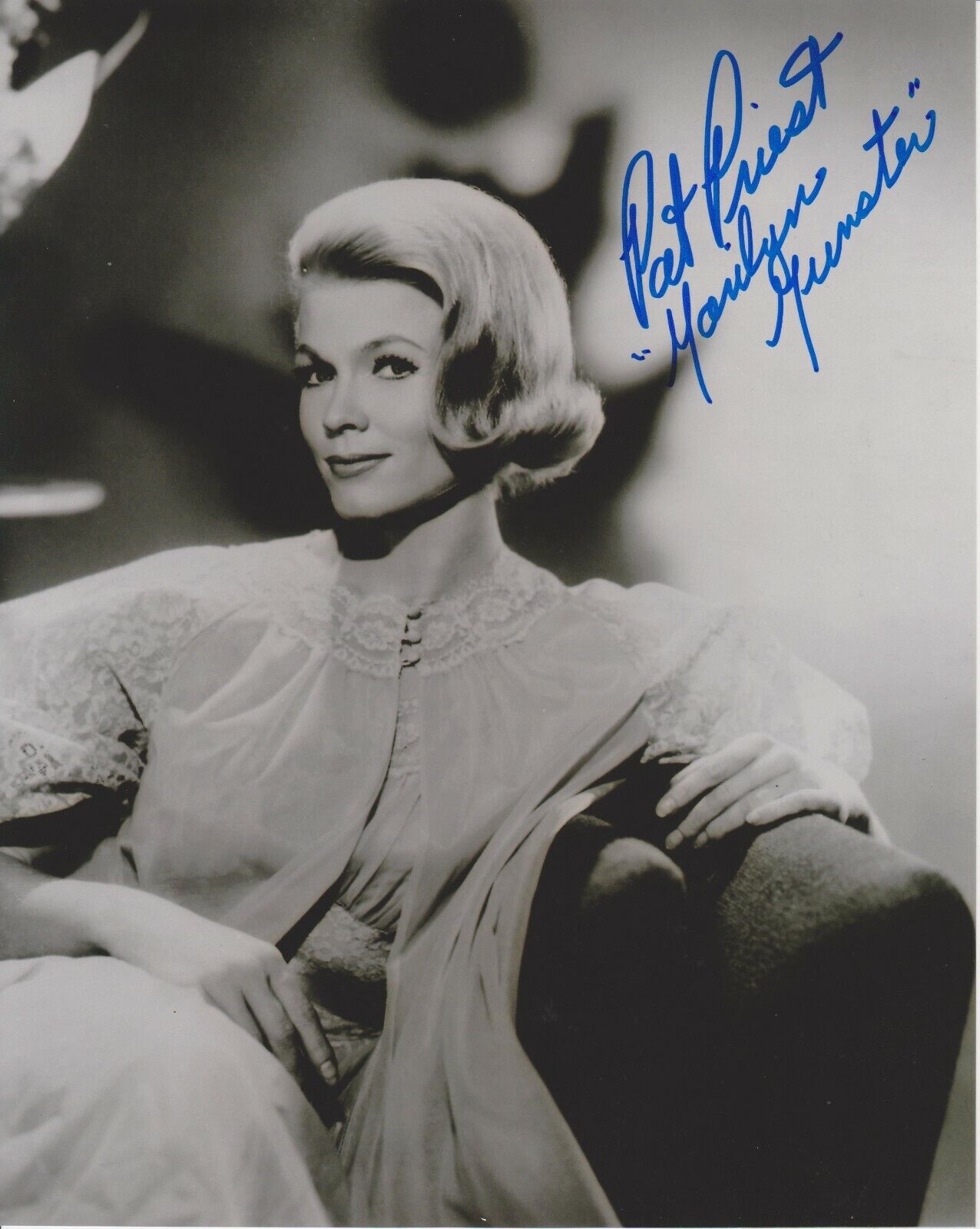 Pat Priest The Munsters Original Autographed 8X10 Photo Poster painting #2