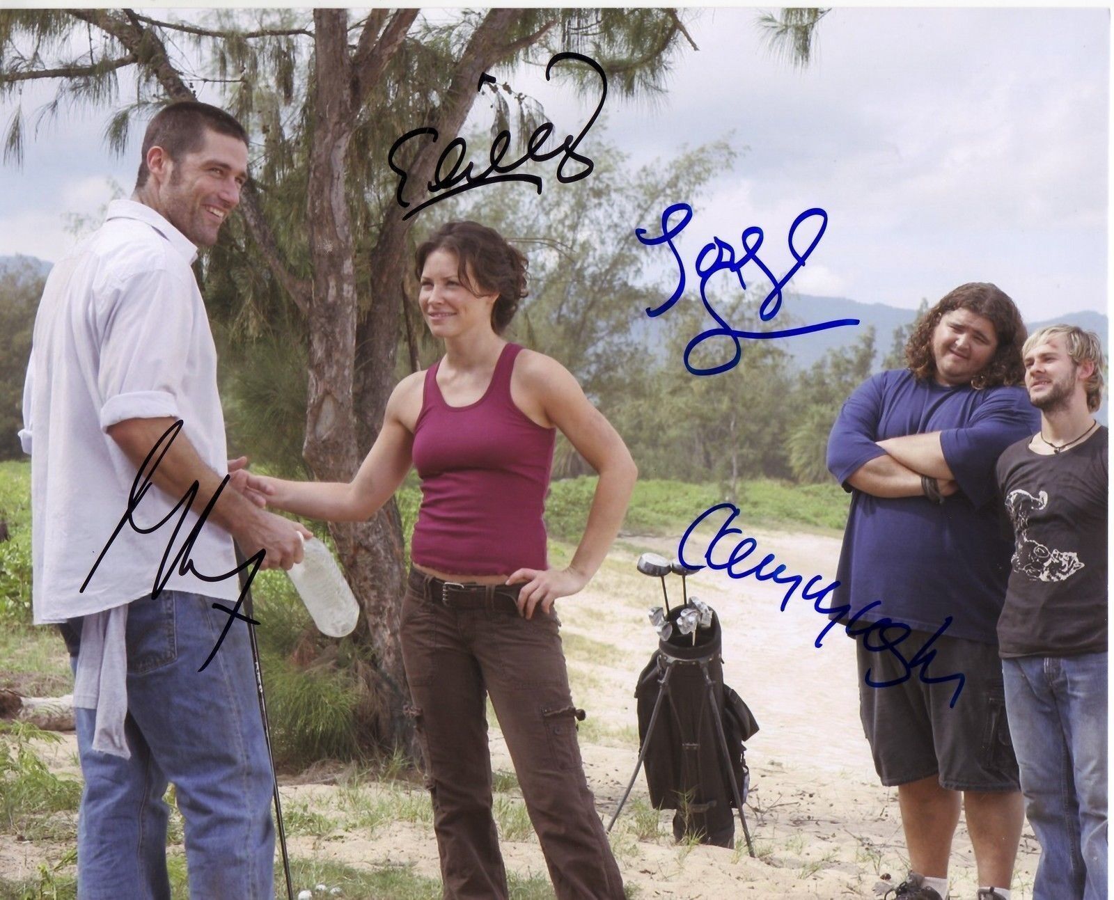 LOST CAST AUTOGRAPH SIGNED PP Photo Poster painting POSTER