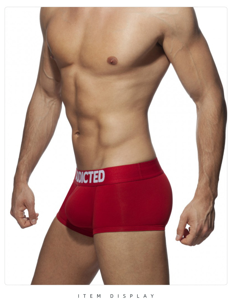 Solid Color Classic Men's Cotton Boxer Briefs