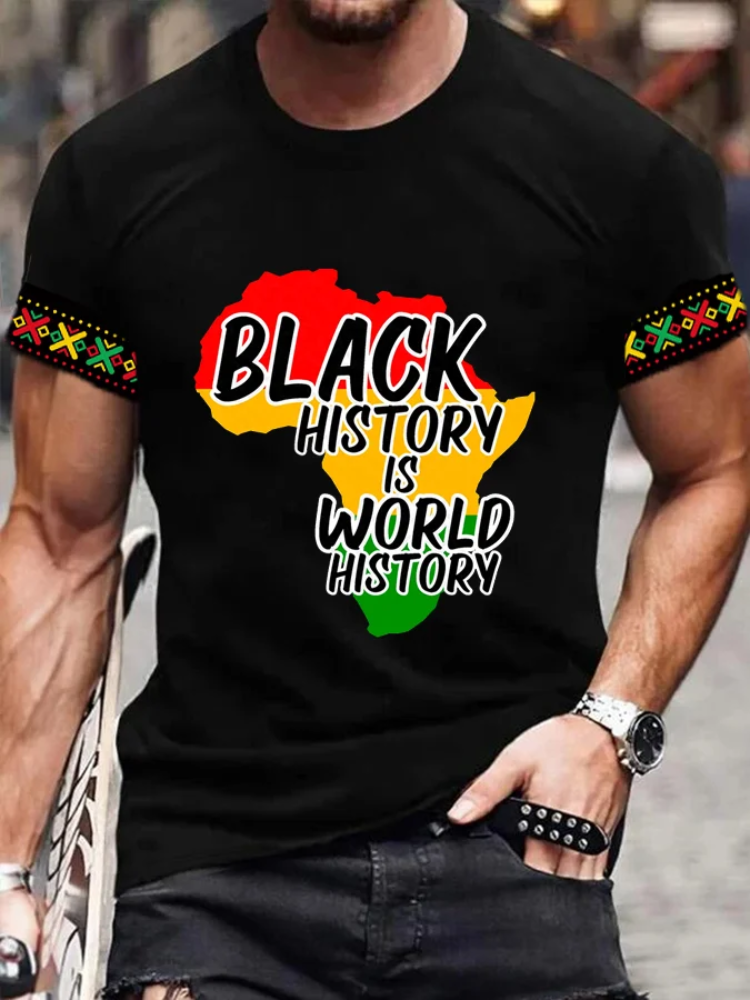 Men's Black History is World History T-Shirt wearshes