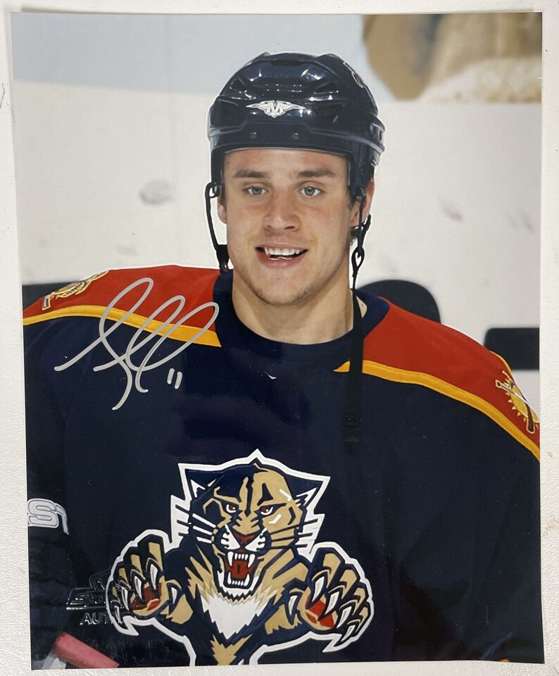 Janis Sprukts Signed Autographed Glossy 8x10 Photo Poster painting Florida Panthers - COA Matching Holograms