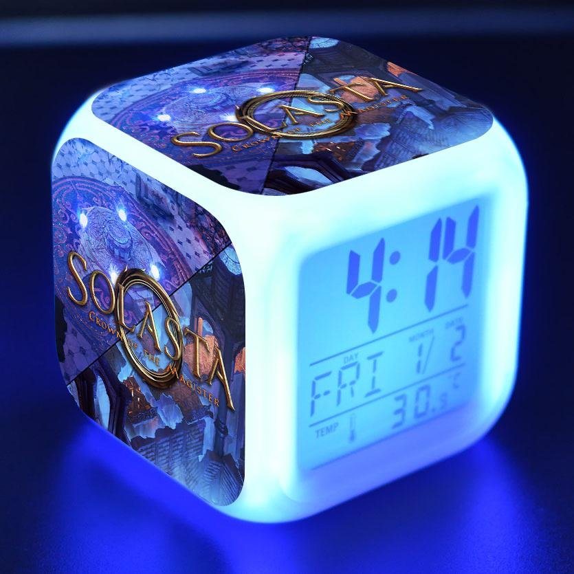 Solasta Crown Of The Magister Digital Alarm Clock 7 Color Changing Night Light Touch Control for Kids Adults