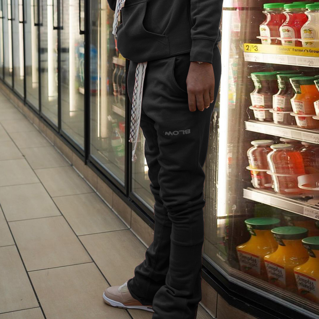 Retro casual fashion brand flared trousers