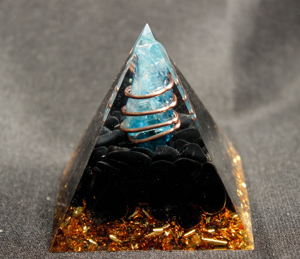 

Orgone Pyramid Chakra - Obsidian, 501 Original