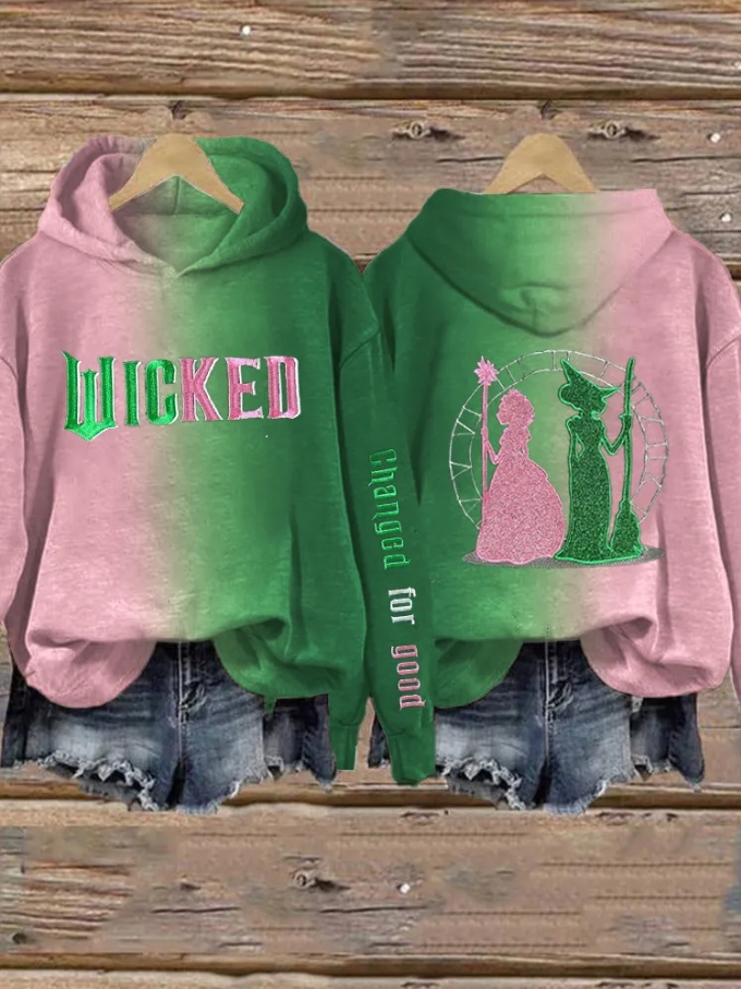Wicked Changed For Good Printed Women's Hoodie