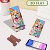 2-Pack Acrylic Bear Dog Diamond Art Phone Stand & Mirror Kit for Beginner Adult