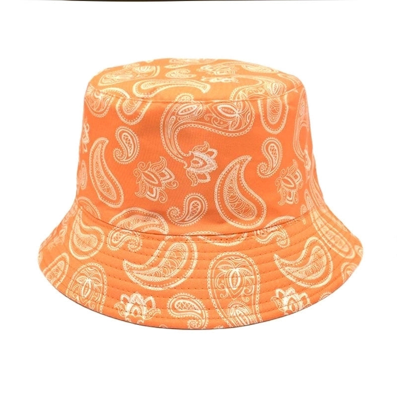 Unisex Fashion Geometric Printing Flat Eaves Bucket Hat