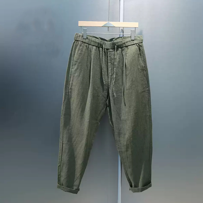 Men's Casual Thin Cotton And Linen Versatile Loose Pants
