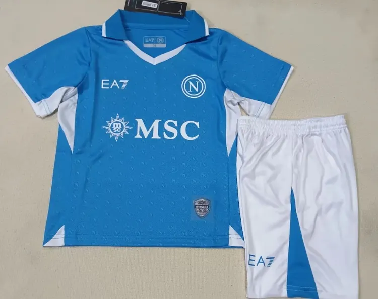 24-25 Napoli home jersey for kids