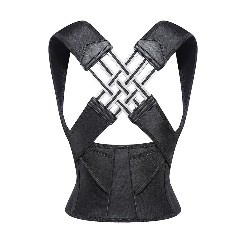 Unisex Youth Posture Corrector With Adjustable Shoulder and Straight Back Support Strap for Hunchback Correction