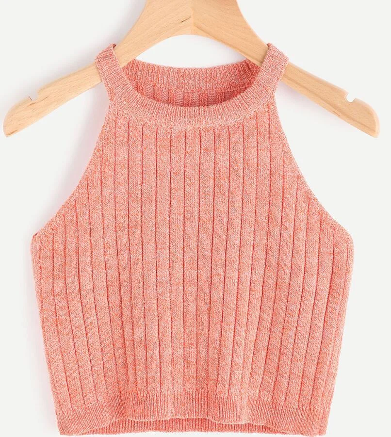 Knitted Women Tops Sleeveless Sweater Crop Tops Female Fashion Tank Top Underwear Lingerie Streetwear mujer Tee Camisole Woman