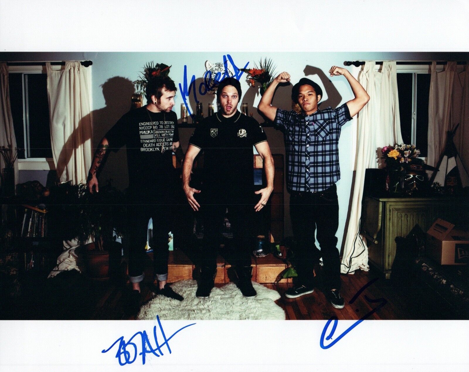 THE GLITCH MOB Signed Autographed 8x10 Photo Poster painting Full Group EDM COA VD